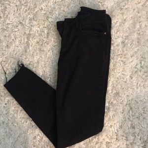 Black worn jeans